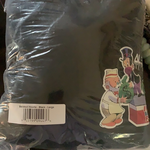 Barstool x Alec Monopoly Save Small Biz Hoodie NWT - Picture 3 of 3